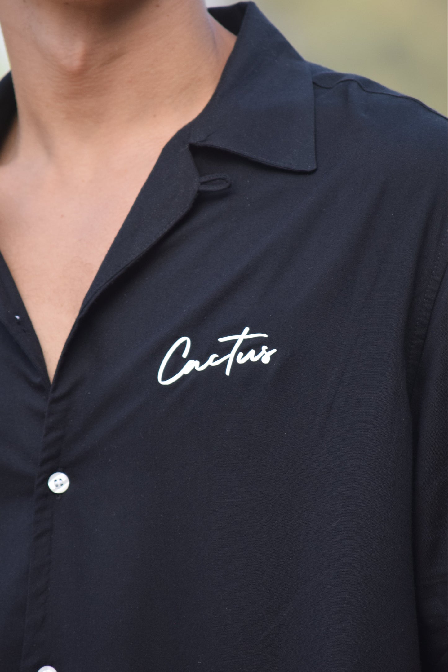 Black Relaxed-Fit Shirt